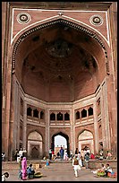 Buland Darwaza (Victory Gate), Dargah mosque. Fatehpur Sikri, Uttar Pradesh, India