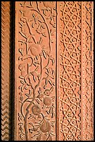 Intricate carvings on the Rumi Sultana building. Fatehpur Sikri, Uttar Pradesh, India (color)