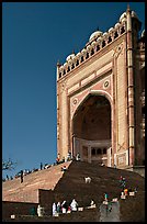 Buland Darwaza (Victory Gate), Asia's largest, Dargah mosque. Fatehpur Sikri, Uttar Pradesh, India