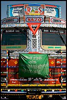 Decorated truck. Fatehpur Sikri, Uttar Pradesh, India