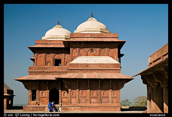 Birbal Bhavan. Fatehpur Sikri, Uttar Pradesh, India (color)
