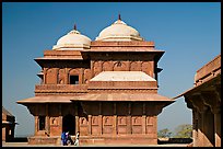 Birbal Bhavan. Fatehpur Sikri, Uttar Pradesh, India (color)