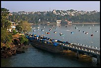 Pier and bay, Dona Paula. Goa, India