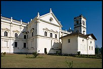 Se Cathedral fron the side, Old Goa. Goa, India (color)