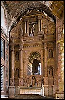 Main altar, Church of St Francis of Assisi, Old Goa. Goa, India