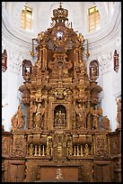 Altar, Church of St Cajetan, Old Goa. Goa, India (color)