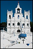 Church of our Lady of the Immaculate Conception facade, Panaji. Goa, India (color)