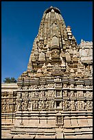 Parsvanatha, the largest of the Jain temple, Eastern Group. Khajuraho, Madhya Pradesh, India ( color)