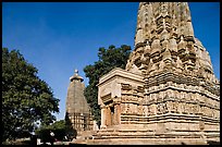Parsvanatha and Adinath Jain temples, Eastern Group. Khajuraho, Madhya Pradesh, India