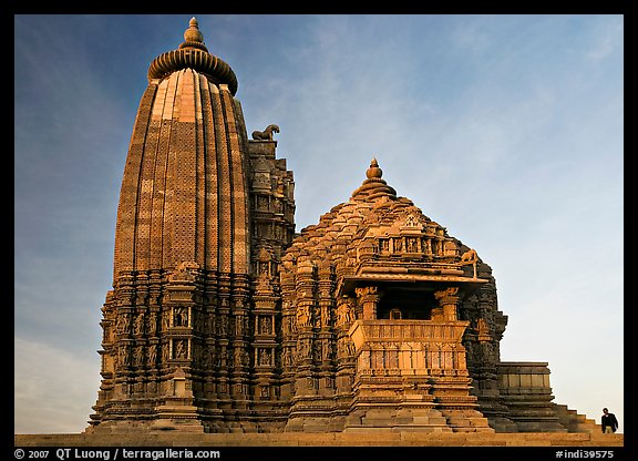 Vamana temple, Eastern Group, late afternoon. Khajuraho, Madhya Pradesh, India