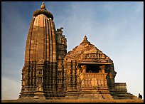 Vamana temple, Eastern Group, late afternoon. Khajuraho, Madhya Pradesh, India (color)