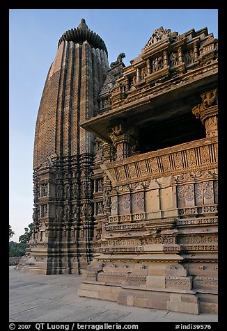 Vamana temple, Eastern Group. Khajuraho, Madhya Pradesh, India (color)