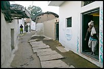Alley in village. Khajuraho, Madhya Pradesh, India (color)