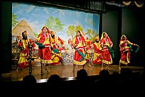 Folksdance performed on Kandariya art and culture show stage. Khajuraho, Madhya Pradesh, India ( color)