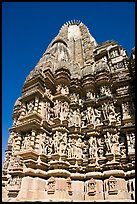 Back of  Devi Jagadamba temple. Khajuraho, Madhya Pradesh, India (color)