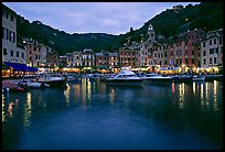 Port at dusk, Portofino. Liguria, Italy (color)