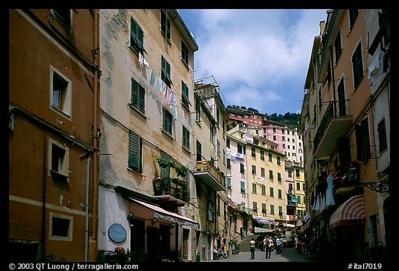 Main street, Riomaggiore. Cinque Terre, Liguria, Italy