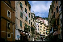 Main street, Riomaggiore. Cinque Terre, Liguria, Italy (color)