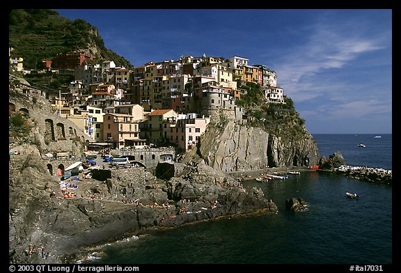 Manarola. Cinque Terre, Liguria, Italy (color)