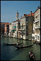 Grand Canal seen from the Rialto Bridge. Venice, Veneto, Italy (color)
