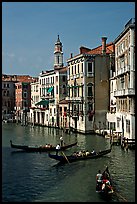 Grand Canal seen from the Rialto Bridge. Venice, Veneto, Italy (color)