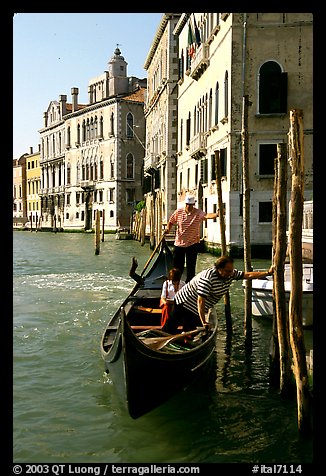 Traghetto crossing. Venice, Veneto, Italy (color)