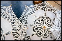 Lace, the specialty of the island of Burano. Venice, Veneto, Italy