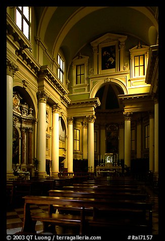 Church interior. Veneto, Italy