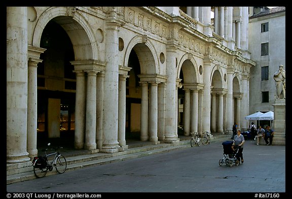 Arcades ofBasilica Paladiana, Piazza dei Signori. Veneto, Italy (color)