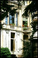 Palace seen through trees. Veneto, Italy (color)