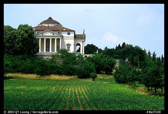 Villa Capra La Rotonda a classic design by Paladio. Veneto, Italy