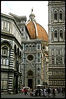 Baptistry, Campanile tower, and Duomo. Florence, Tuscany, Italy (color)