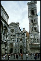 Campanile tower and Duomo. Florence, Tuscany, Italy (color)