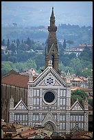 Santa Croce, seen from the Campanile. Florence, Tuscany, Italy ( color)