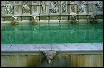 15th century Fonte Gaia (Gay Fountain). Siena, Tuscany, Italy (color)