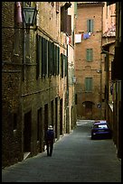 Narrow street. Siena, Tuscany, Italy ( color)