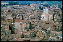 Chiesa di San Francesco seen seen from Torre del Mangia. Siena, Tuscany, Italy