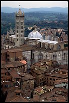 Duomo seen from Torre del Mangia. Siena, Tuscany, Italy ( color)