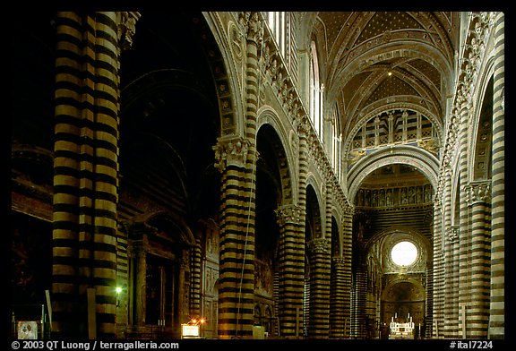 Interior of the Duomo. Siena, Tuscany, Italy
