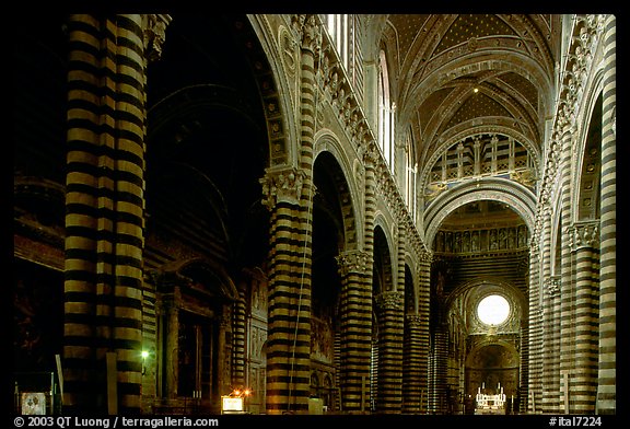 Interior of the Duomo. Siena, Tuscany, Italy (color)