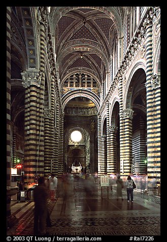 Inside of the Siena Cathedral (Duomo). Siena, Tuscany, Italy