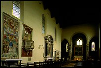 Interior of Chiesa di Sant'Agostino. San Gimignano, Tuscany, Italy ( color)