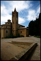 Abbazia di Monte Oliveto Maggiore, Le Crete region. Tuscany, Italy