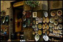 Ceramic plate store. Orvieto, Umbria