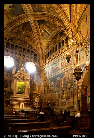 Side chapel inside the Duomo. Orvieto, Umbria (color)