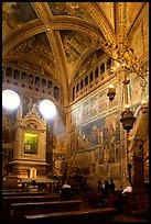 Side chapel inside the Duomo. Orvieto, Umbria (color)