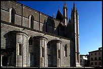 Side view of the Duomo. Orvieto, Umbria (color)