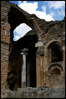 Ruins of the Baths, Villa Hadriana. Tivoli, Lazio, Italy (color)