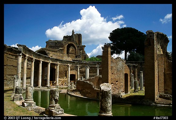 Maritime Theatre, Villa Adriana. Tivoli, Lazio, Italy