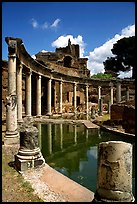 Teatro Marrittimo, Villa Hadriana. Tivoli, Lazio, Italy